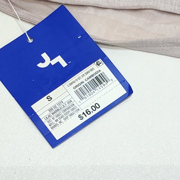 JoyLab Side-Tie Basic Tank Top Small Lilac Marble Sleeveless Asymmetrical Hem - Picture 8 of 9